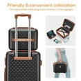 thumbnail image 6 of Joyway 3 Piece Luggage Set with Spinner Wheels Carry-On Suitcase Makeup Case and Crossbody Bag, 6 of 8