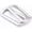 Silver, variant on 1 1/2 Inch Rectangle Rings Buckle Metal Round Rectangular Loop for Bag Belt Strap Quality Finish SCLP 6pcs (Silver)