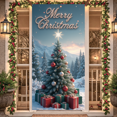 thumbnail image 5 of Santa Claus Christmas Banner Holiday Decoration Jolly Santa for Christmas Celebration Indoor Party Festive Decor, 5 of 9