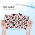 thumbnail image 3 of Rocae Retro Red Black Roses for Girls' Cotton Boxer Briefs, Soft Mid-rise Panties-Large, 3 of 5