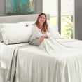thumbnail image 6 of Clara Clark Hotel Luxury Soft Microfiber Extra Deep Pocket 7 Piece Bed Sheets Set, Fits 18"-24", Split King, White, 6 of 8