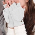 thumbnail image 4 of Mitaines Chaudes Convertibles pour Sports d'Hiver pour Femmes avec Design Sans Doigts en Velours Corail, 4 of 4