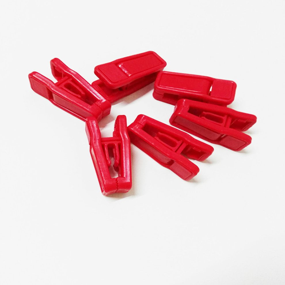 10Pcs Clothes Rack Clips Full Plastic Design Windproof Hanger Clip