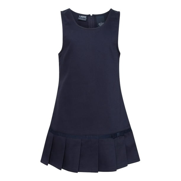 FRENCH TOAST French Toast Girls Pleated Hem Jumper with Ribbon Navy