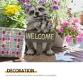 Sign Board Resin Garden Statue Outdoor Figurine Front Po