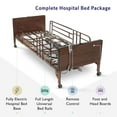 thumbnail image 4 of Full Electric Hospital Bed with Full Rails Included - for Home Care Use and Medical Facilities - Fully Adjustable, Easy Transport Casters, Remote - 80" x 36" - No Mattress, 4 of 4