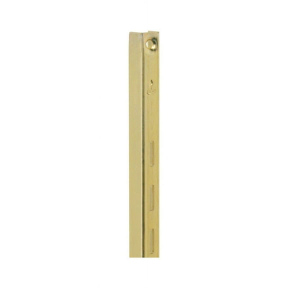 Knape & Vogt Mfg 80BR36 Series 180 Shelf Standard, Brass-Finish Steel, 3-Ft., Must Purchase in Quantities of 10