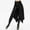 Black, variant on QENGING Womens Skirt Summer Flare Gothic Punk Asymmetric Lace-up Slit Front Skirt A-Line Skirt Casual