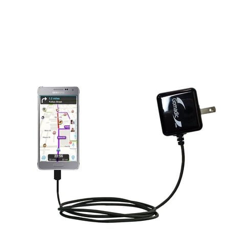 Gomadic Intelligent Compact AC Home Wall Charger suitable for the Samsung Galaxy Alpha (SM-G850) - High output power with a convenient, foldable plug