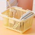 thumbnail image 1 of Cajas de Almacenamiento, Mini Cesta de Almacenamiento, Cestas de PlásTiCo Con ASA para Organizar la Cesta de Almacenamiento con Asa para Decoración del Dormitorio del Hogar, 1 of 7