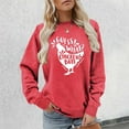thumbnail image 2 of Funny Chicken Lovers Farm Life Pullover Sweatshirt For Women Vintage Long Sleeve Crew Neck Novelty Hoodie Shirt, 2 of 4