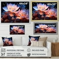 thumbnail image 4 of Designart "Dance Of Beautiful Rainy Lotus IV" Lotus Floater Framed Canvas Art Print, 4 of 5