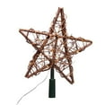 thumbnail image 3 of Kurt Adler 20-Light Fairy Light Natural Rattan Star Tree Topper, 3 of 5