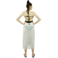 thumbnail image 4 of Bimba Beachwear Coverup Dress Sheer Georgette Bikini Cover up In Halter Neck, 4 of 9