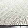 thumbnail image 3 of SAFAVIEH Machine Washable Rug Indoor/Outdoor Bermuda Collection - Bermuda Lavern Geometric Machine Washable Indoor/Outdoor Area Rug, Ivory/Light Grey, 6'7" x 6'7" Round, 3 of 7