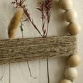 thumbnail image 6 of Wooden Bead Round Garland Farmhouse Decor Decoration Bohemian Wall Front Door Decoration,Small Wooden Beads, 6 of 7