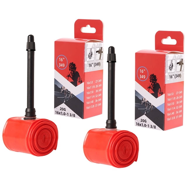 2PCS for TPU Inner Tube 16inches Bike for Presta Valve with Frame Adapter Light