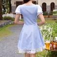 thumbnail image 4 of Vestido de manga corta para mujer traje tradicional bávaro disfraz informal de Oktoberfest, 4 of 9
