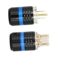 thumbnail image 3 of Audio Power Plug, Gold Plated Power Plug Wearable Unique Insulation  for Audio Visual Appliances for Home M103GMale,F103G Female,M103G/F103G Male/Female, 3 of 7