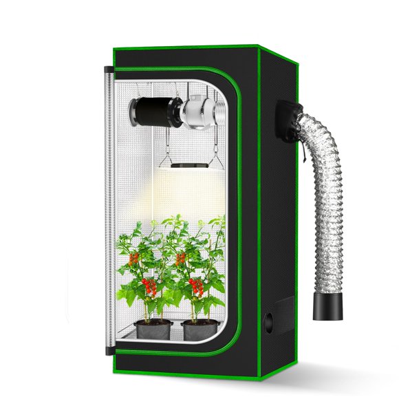 Carpa de Cultivo MELONFARM 60x60x120 cm (2x2) - Alta Reflectividad 600D