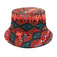 thumbnail image 1 of Retro neutro nostálgico 80 90 cinta patrón sombrero de pescador sombrero de protección solar al aire libre, 1 of 1
