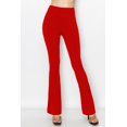 thumbnail image 2 of ALWAYS Women's Leg Flare Bell Bottom Soft Stretchy Pants Red M, 2 of 7
