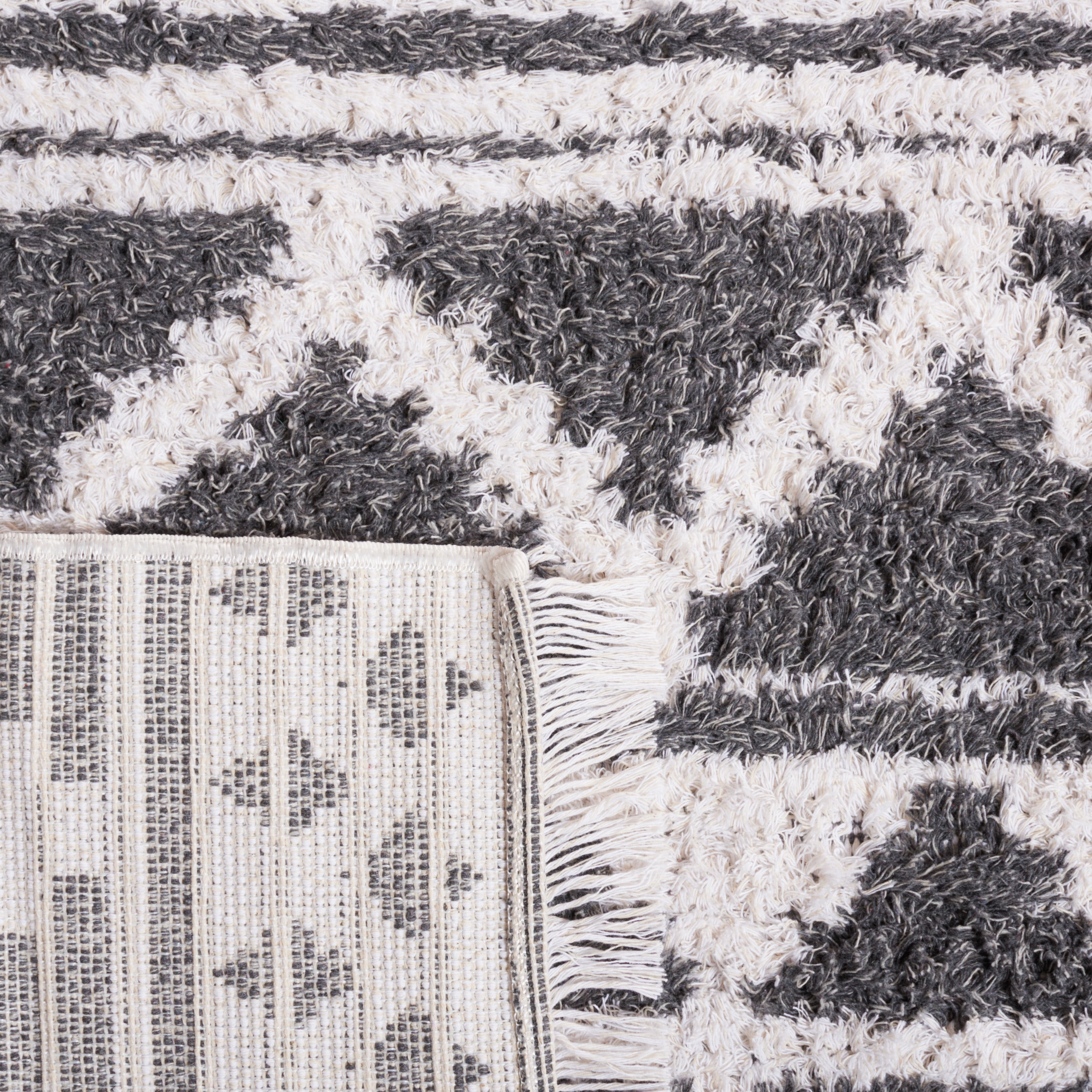 SAFAVIEH Augustine Kalina Geometric Area Rug, Ivory/Gray, 6'4" x 9'6"
