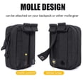 thumbnail image 3 of Tactical Molle Pouch Military Waist Pack First Aid Kits Bag Medical Pouch Outdoor EDC Tool Pack Hunting Camping Emergency Bag Tw,Black, 3 of 5
