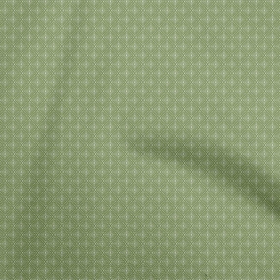 oneOone Cotton Cambric Forest Green Fabric Tribal Diy Clothing Quilting Fabric Print Fabric By Yard 42 Inch Wide