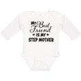 thumbnail image 3 of Inktastic My Best Friend is My Step Mother with Hearts Boys or Girls Long Sleeve Baby Bodysuit, 3 of 5