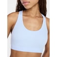 thumbnail image 3 of No Boundaries Cotton Stretch Ribbed Racerback Bralette, Women's XS-3XL, 3 of 4