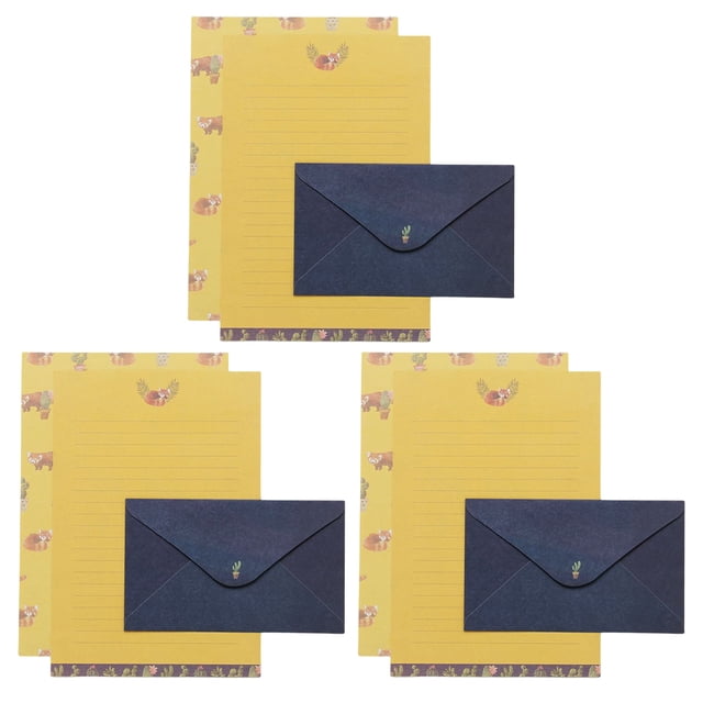 Matsuzay Sobre Kawaii para escribir papelería papel carta papeles ligero transparente sellado etiqueta flor/sobres de animales Fiesta Temática cartulina Tipo 8