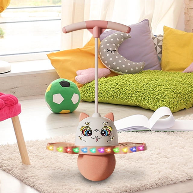 Pelota Pogo para niños y niñas, juguete creativo para saltar Pogo, ideal para juegos en el patio y deportes. Rosa
