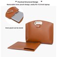 thumbnail image 3 of Wweixi 2Pcs Leather Briefcase Capacity Notebook Tote Bag Main Baginner Liner Wear-resistant Multifunctional Office Use for black, 3 of 3
