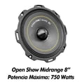 thumbnail image 4 of Medio Rango Nano 8pulg Open Show Alto Spl Steelpro Negro, 4 of 7