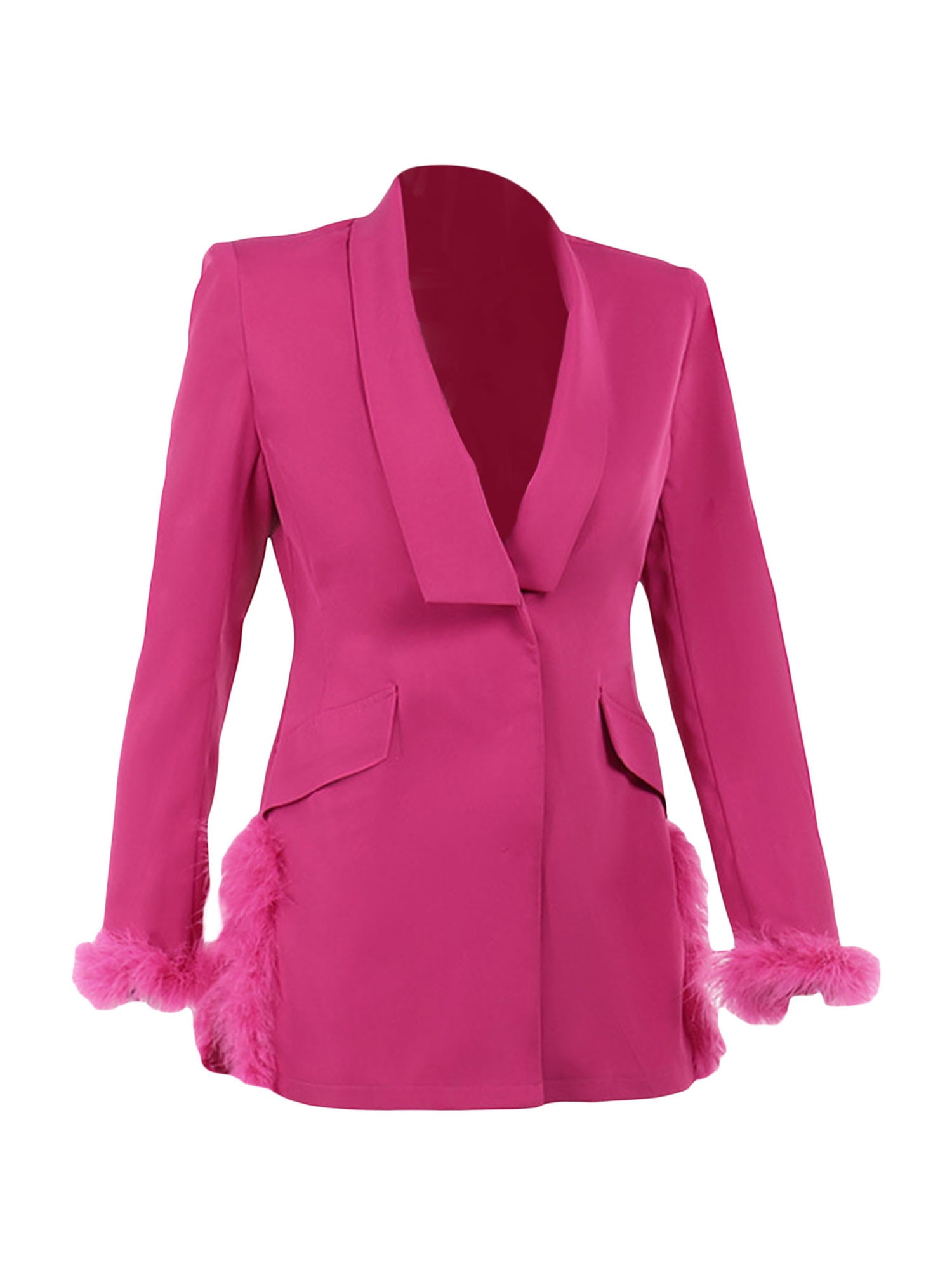 strapless open back dress Mira Kapoor's Favourite Hot Pink Blazer Dress – TheFigureOut main image 1