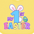 thumbnail image 4 of Inktastic My 1st Easter One with Bunny Ears and Tail Boys or Girls Baby Bib, 4 of 4