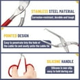 thumbnail image 3 of Cable Tie Opener Zip Remover Tool Stainless Steel Cutter with Silicone Handle, 3 of 3