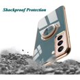 thumbnail image 3 of Funda de silicona chapada para Samsung Galaxy S22 S23 Ultra S20 FE S21 Plus Note 20 10 A52 S10 A53 A52S A72 5G con soporte de anillo, 3 of 4