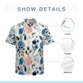 thumbnail image 7 of High Quality Hawaiian Shirts for Men Short Sleeve Aloha Beach Shirt Floral Summer Casual Button Down Shirts Blouses 7XG2F3, 7 of 7