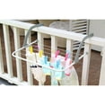 thumbnail image 4 of Grey Metal Clothes Drying Rack for Balcony Indoor Outdoor Use Heavy Duty Adjustable Arms, 4 of 8