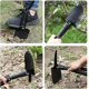 thumbnail image 4 of Pala de supervivencia multifuncional con mango triangular, herramienta de camping compacta y plegable para senderismo y emergencias, pala portátil con sistema de bolsa de transporte plegable., 4 of 6