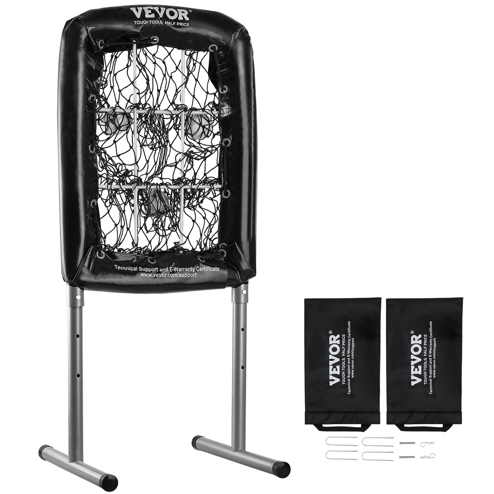 VEVOR Filet d'Entraînement de Baseball Softball 244x211x106 cm avec Accessoires VEVOR Filet d'Entraînement de Baseball Softball 244x211x106 cm avec Accessoires
