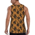 thumbnail image 3 of Fotbe Snake Pattern Men's Quick Dry Workout Tank Top Gym Muscle Tee Fitness Bodybuilding Sleeveless T Shirt Breathable Workout Shirt-4X-Large, 3 of 9