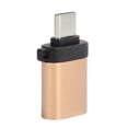 thumbnail image 4 of Adaptador USB3.0 hembra a tipo C Convertidor de carga de datos OTG Stretch Head sin cadena (dorado), 4 of 9