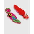 thumbnail image 3 of Parrot Shaped Beaded Drop Earrings, 3 of 3