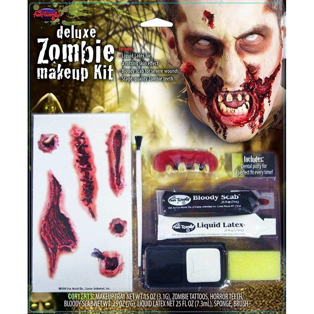 Morris Costumes Zombie Deluxe Makeup Kit - Walmart.com Morris Costumes Zombie Deluxe Makeup Kit - Walmart.com