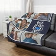 thumbnail image 4 of Custom Blanket with Photo Text Personalized Throw Blanket Personalized Gift Flannel Blanket Birthday Halloween Christmas Customized Picture Blanket for Mother Baby Father Adult Friends Lovers Pets, 4 of 6
