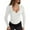 #044 White, variant on Felirenzacia Women’s Ribbed Knit Undershirt, Fitted Scoop Neck Long Sleeve Sweatshirt, Stretch Slim Fit Pullover Shirt, S-XL