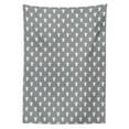 thumbnail image 3 of Ambesonne Polar Bear Tablecloth Rectangular Table Cover, Funny Animals Hug, 60"x90", Grey Black and White, 3 of 4